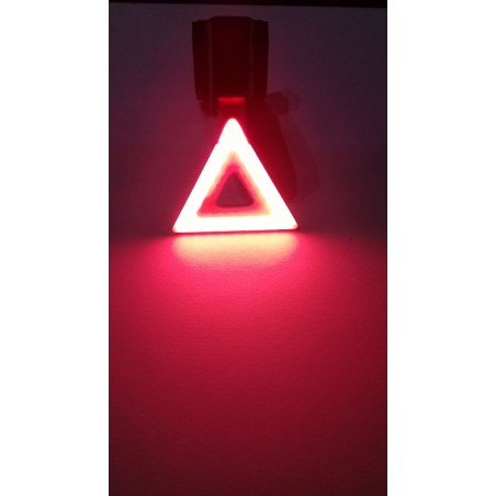 Luz LED trasera triangulo amarillo-rojo