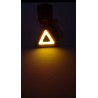 Luz LED trasera triangulo amarillo-rojo